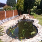 Rubber lined wildlife pond